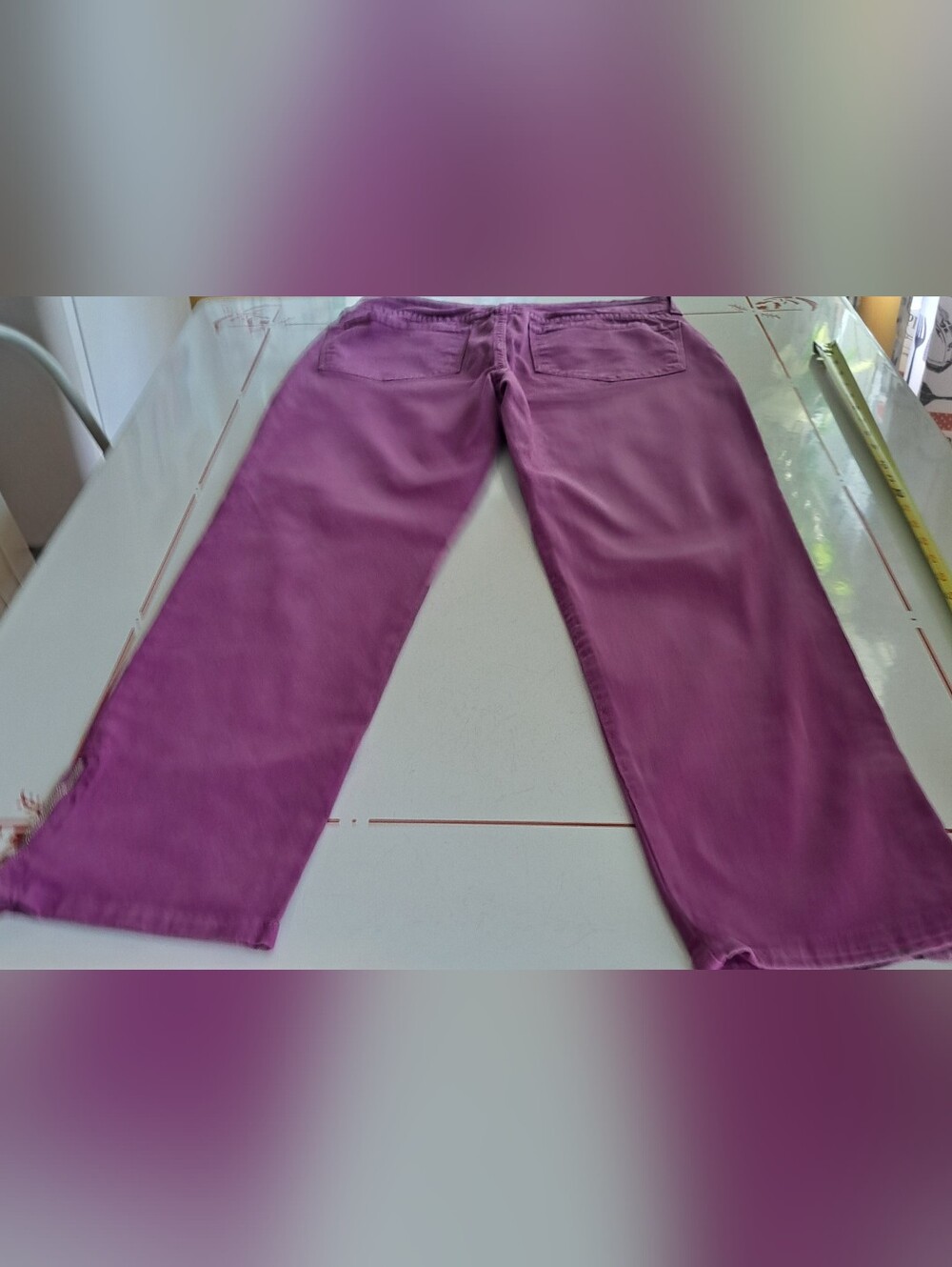 NYDJ Light Eggplant Color Size 8 Ankle Jeans with TUMMY TUCK TECHNOLOGY - Picture 2 of 7